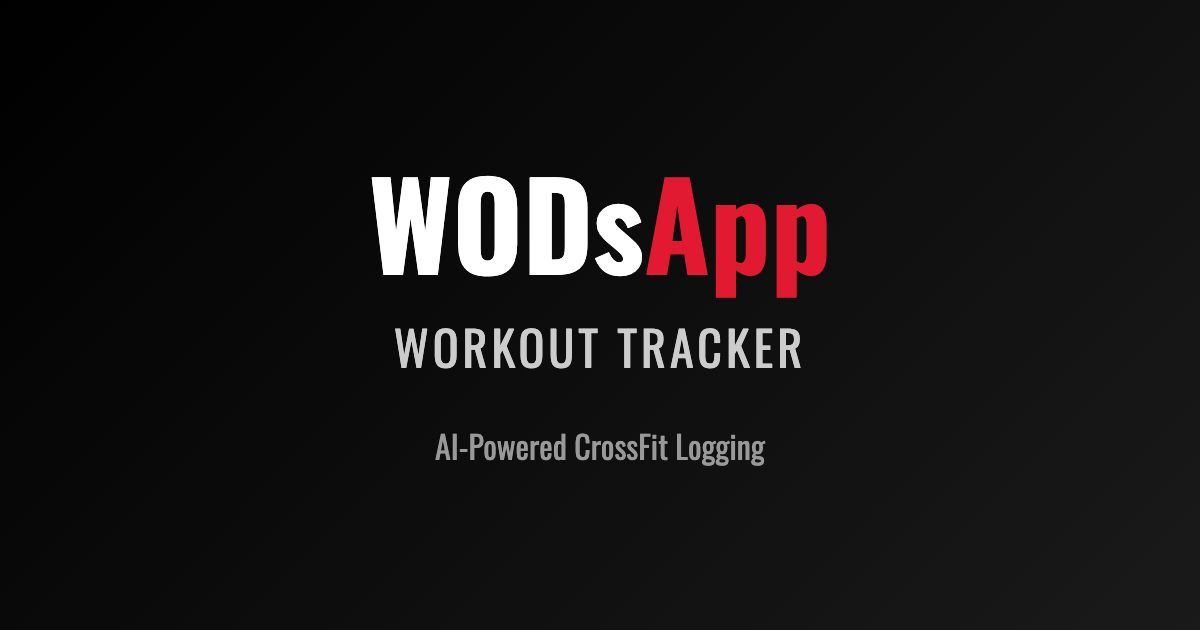 WODsApp - Workout Tracker